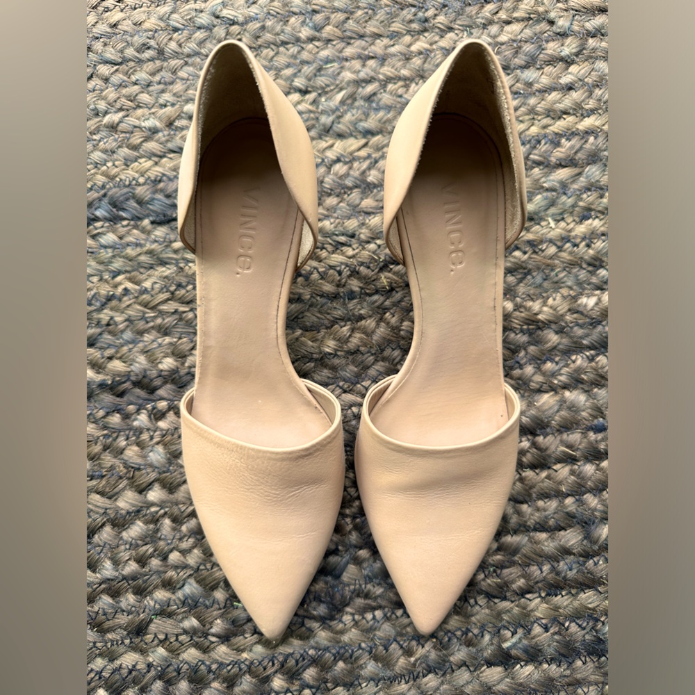 Vince Aurelian D’Orsay Beige Heels